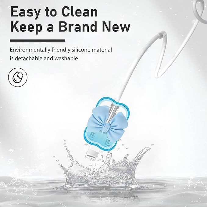 4 in 1 Silicone Case for Apple , Bow Charger Case