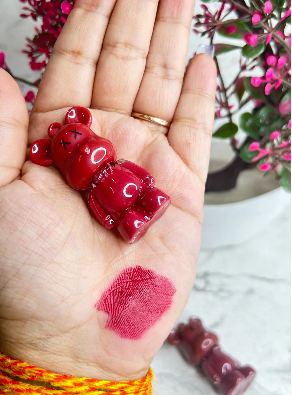 Bear Keychain Long Lasting Creamy Texture Matte Lipstick