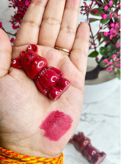 Bear Keychain Long Lasting Creamy Texture Matte Lipstick