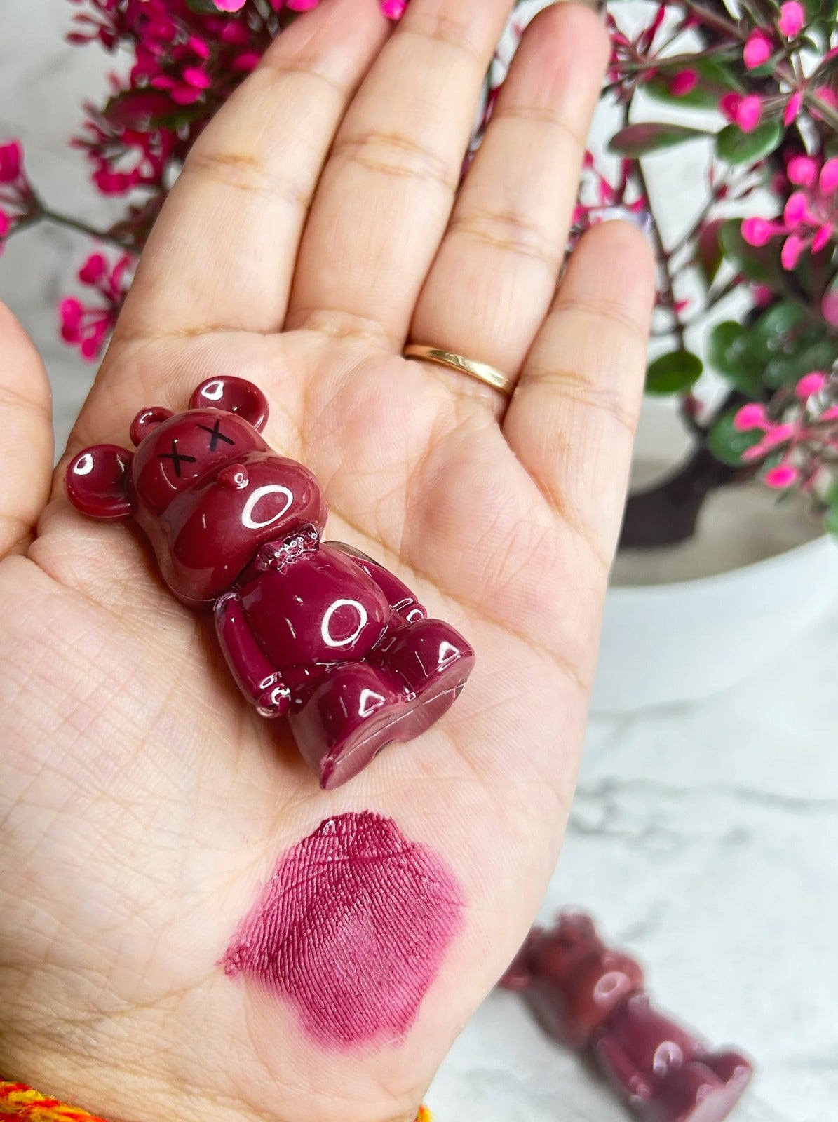 Bear Keychain Long Lasting Creamy Texture Matte Lipstick