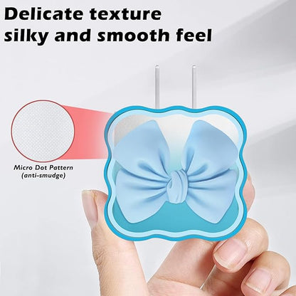4 in 1 Silicone Case for Apple , Bow Charger Case