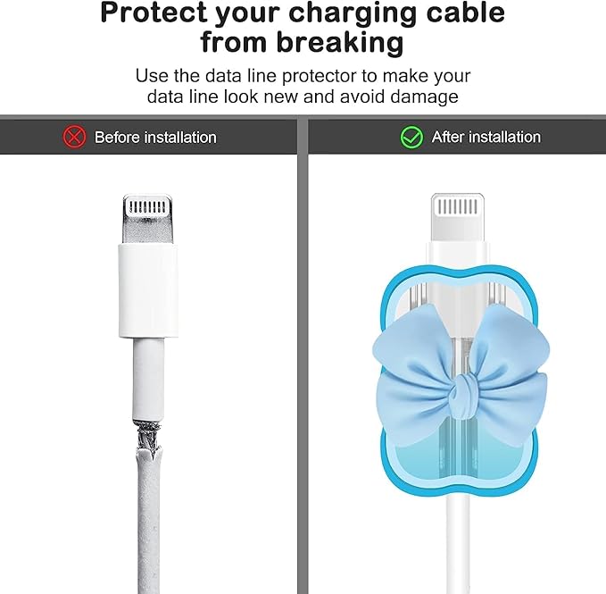 4 in 1 Silicone Case for Apple , Bow Charger Case