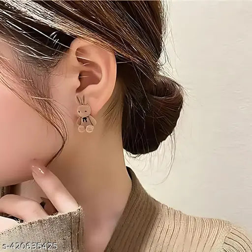 Korean Teddy Earrings for Women & Girls