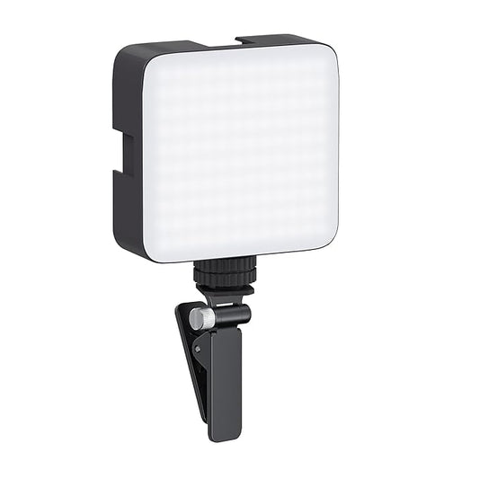 Camera Video Light with Clip and 3 Cold Shoe Connectors | 120 LED Beads |