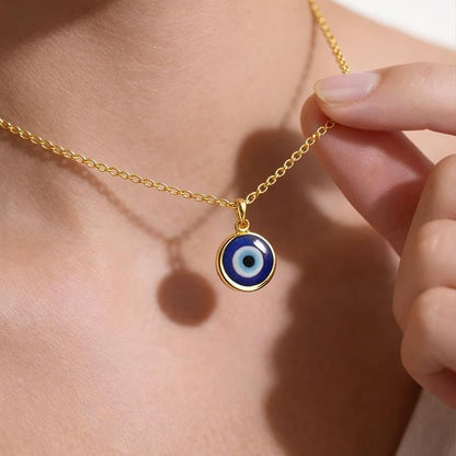 Evil Eye Silver Pendant Chain